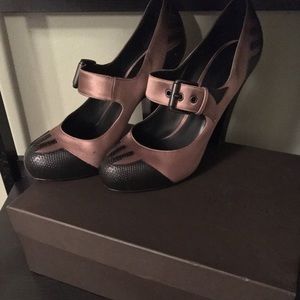 Pristine Bottega Veneta Mary Jane Pumps - Size 38